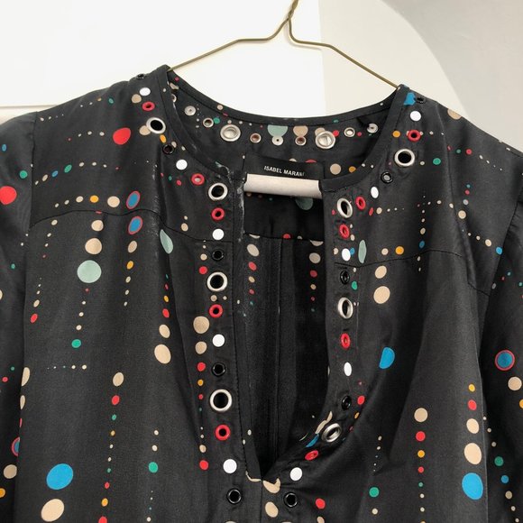 Rare Isabel Marant Black Dot ("Raynor") Dress - Picture 3 of 7